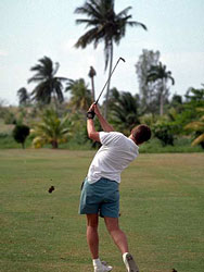 Golfing in Cancun, Mexico