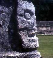 mayan mask ruins mexico